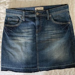Gently worn Earl Jean mini skirt.